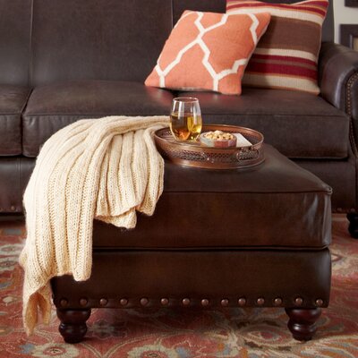cosy leather ottomans